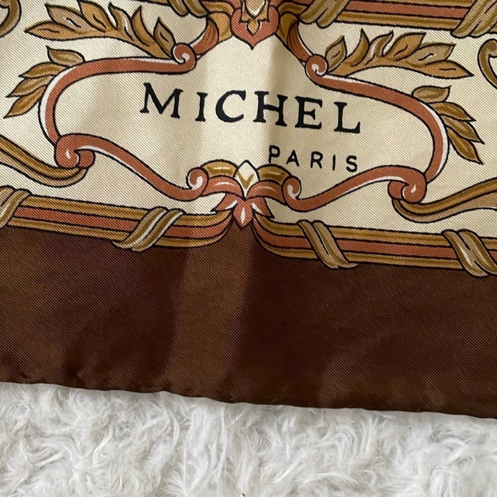 Michele Paris Brown and Cream Scarf - Picture 2 of 13